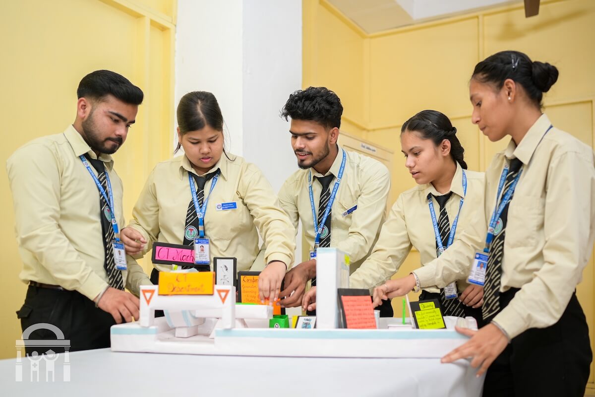 BSc radiology class making department room model - Guru Nanak Paramedical College Dhahan Kaleran Punjab
