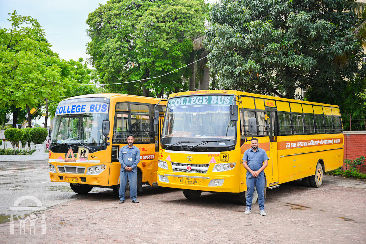 Paramedical college school busses - transport for allied health training in Punjab